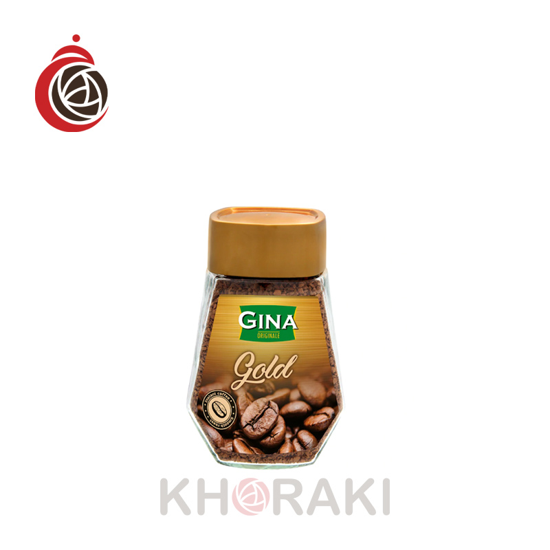 قهوه-جینا-گلد-شیشه-100-گرمی قهوه جینا گلد شیشه 100 گرمی